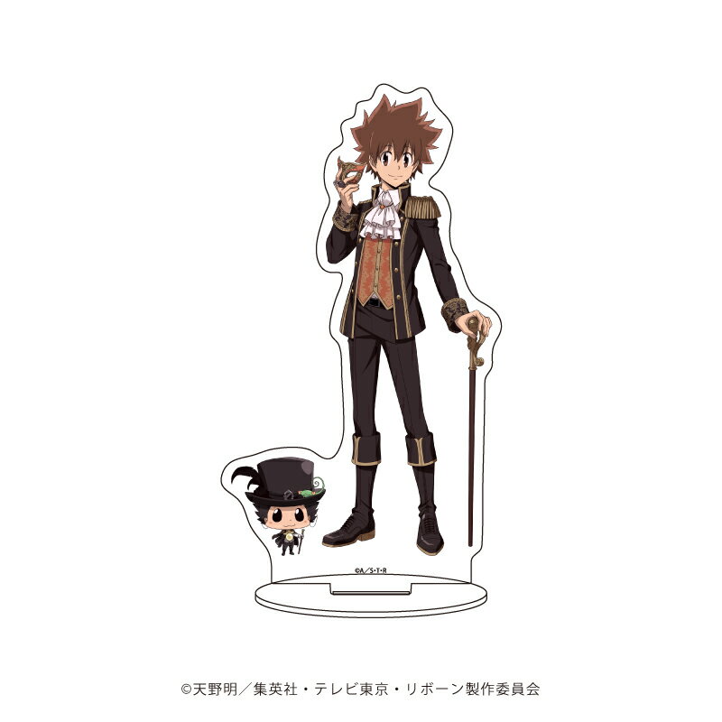 キャラアクリルフィギュア「家庭教師ヒットマンREBORN!」53/リボーン&沢田綱吉(描き下ろしイラスト)【グッズ】