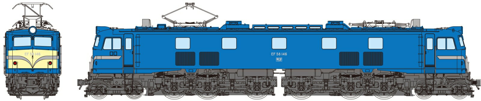 トラムウェイ 国鉄EF58148 前窓白Hゴム 【TW-EF58G】 (鉄道模型)