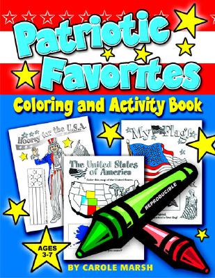 Includes: patriotic songs, the Pledge of Allegiance, and American flag, Eagle, Statue of Liberty, Uncle Sam, Liberty Bell, USS Constitution, and other traditional and contemporary art for children to color plus dot-to-dots, mazes, etc.