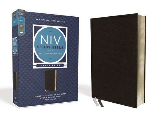NIV Study Bible, Fully Revised Edition, Large Print, Bonded Leather, Black, Red Letter, Comfort Prin NIV STUDY BIBLE FULLY REV /E L （NIV Study Bible, Fully Revised Edition） [ Kenneth L. Barker ]
