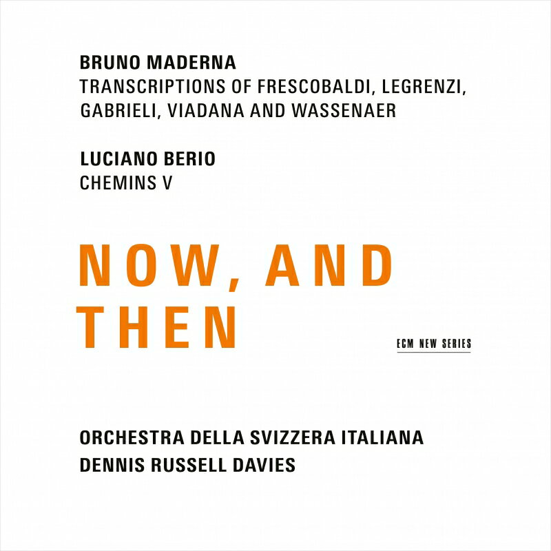 【輸入盤】マデルナ：編曲集、ベリオ：『シュマン V』 デニス・ラッセル・デイヴィス＆スイス・イタリア語放送管弦楽団