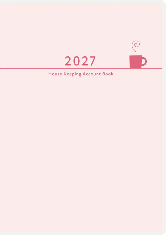 2027年　手帳　1月始まり　No.34　Petit Kakeibo（プチ家計簿）　　[ピンク]高橋書店　A6判　　週計 （家計簿）