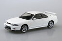 楽プラ スナップキット 1/32 ニッサン R33 スカイラインGT-R(ホワイト) 【21-WH】 (プラモデル)