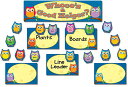 Colorful Owls Job Assignment Mini Bulletin Board Set COLORFUL OWLS JOB ASSIGNMENT M [ Carson-Dellosa Publishing ]