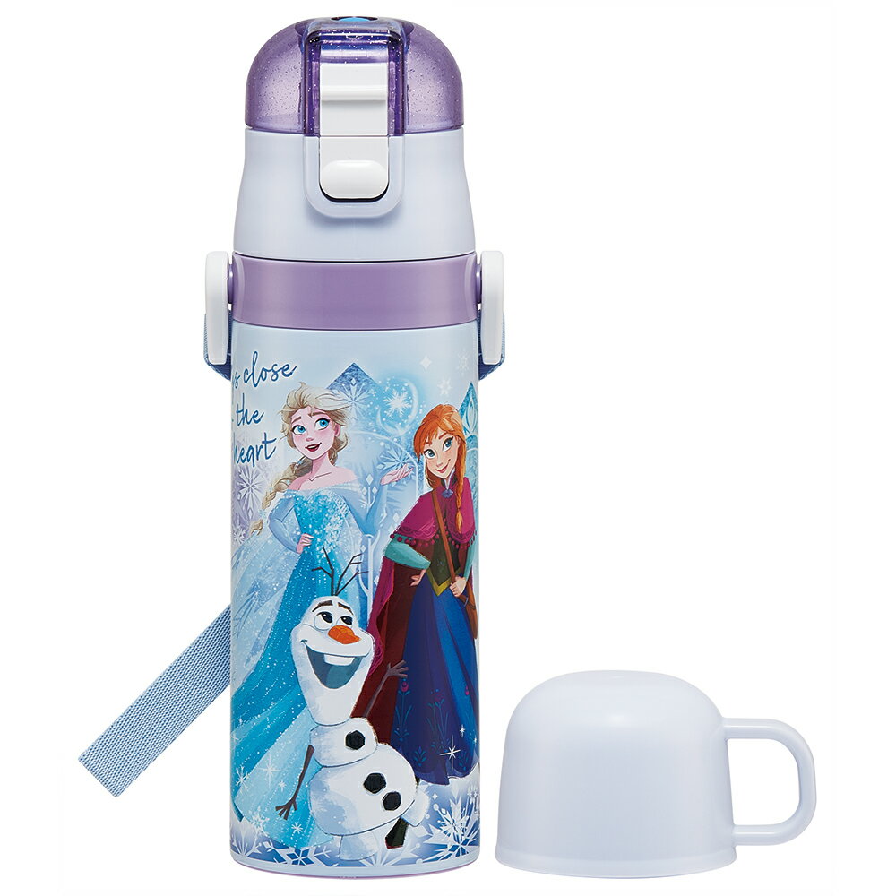 ディズニー アナと雪の女王 26 水筒 2WAYステンレス水筒 コップ付き 430ml〜470ml SKDC4