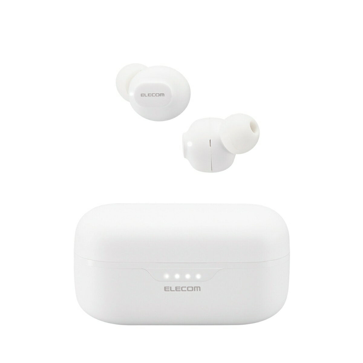 ELECOM｜エレコム ワイヤレスイヤホン Bluetooth 5.3 イヤホン 低遅延 タッチセンサー 超小型 【 iPhone iPad Android 各種対応 】 AAC対応 密閉型 Type‐C 充電 ブルートゥース ホワイト ホワイト LBT-TWS16WH [ワイヤレス(左右分離) /カナル型 /Bluetooth対応]