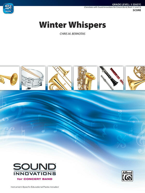 【輸入楽譜】バーノタス, Chris M.: ウィンター・ウィスパーズ: スコアとパート譜セット