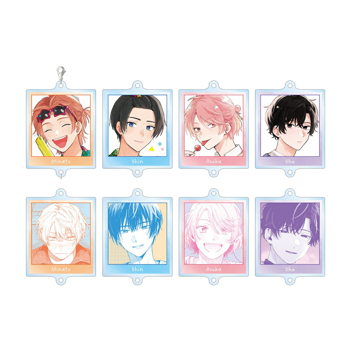 みなと商事コインランドリートレーディングつながるアクリルキーホルダー(BOX＝8個)