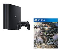 PlayStation4 Pro ジェット・ブラック 1TB + モンスターハンター:ワールド セットの画像