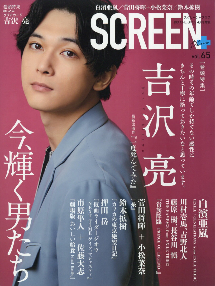 Screen+ (スクリーンプラス) vol.65 2020年 04月号 [雑誌]