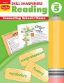 Skill Sharpeners Reading, Kindergarten provides a one-page story for each letter of the alphabet. Activity pages include listening for beginning sounds, matching words and pictures, cut-and-paste activities, sentence completion, and following directions.