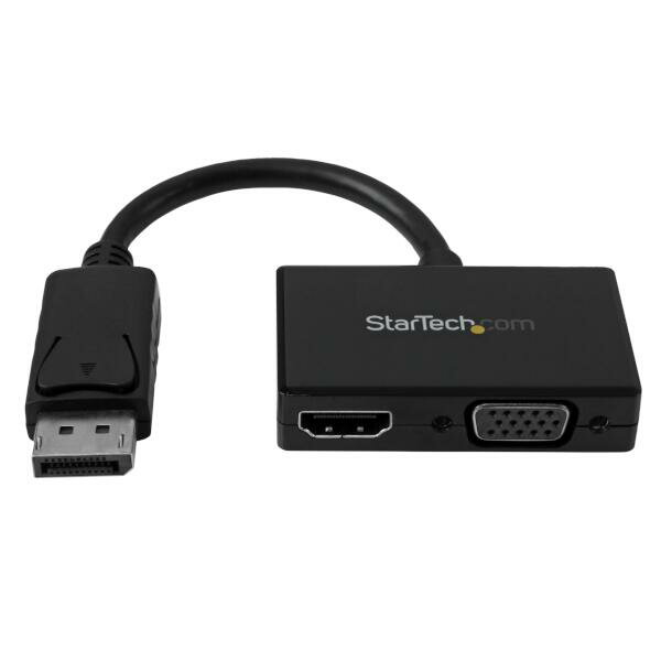 DisplayPort - HDMI／VGA変換アダプタ ツーインワン（2 in 1）トラベルAVアダプタ