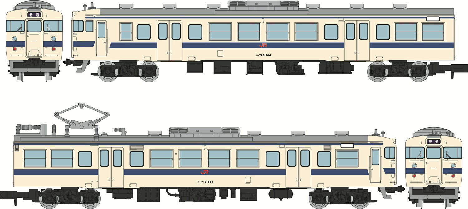 ジオコレ 鉄道コレクション JR 713系900番代（九州色） 2両セット (鉄道模型 コレクション)