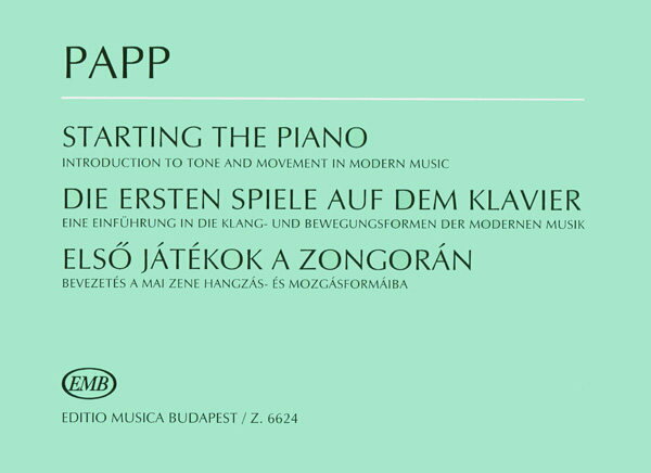 【輸入楽譜】パップ, Lajos: Starting the Piano