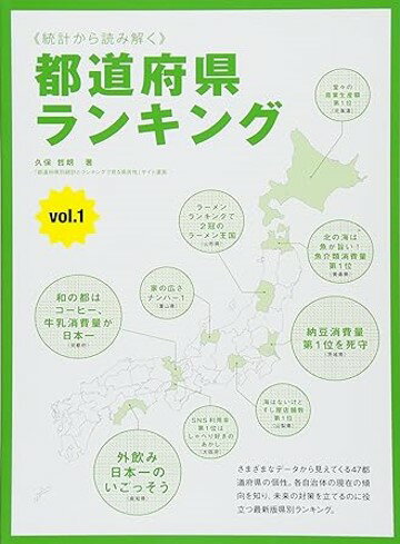 【謝恩価格本】統計から読み解く都道府県ランキングvol.1