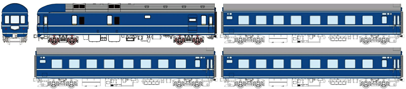 ■1/80スケール、G=16.6mm
■プラ製塗装済完成品
■それぞれ2本帯、3本帯の塗装を制作
■換算、自重、定員、型式、番号等印刷済またはインレタ添付、カヤ、ナハネフには列車名シール添付
■価格は税別希望小売価格(参考価格)

・ホビー系商品についての諸注意
メーカー都合により発売の大幅な延期が発生する可能性がございます。
予約商品についてはメーカーから順次入荷次第の発送となります。メーカー公表の発売日とは異なる場合がございますのでご了承ください。【対象年齢】：