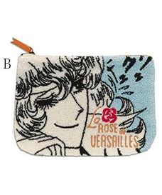 ベルサイユのばら サガラ刺繍ポーチB（ブラック）