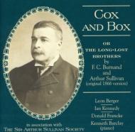 【輸入盤】Cox And Box: Barclay(P) L.berger I.kennedy D.francke [ サリヴァン、アーサー（1842-1900） ]