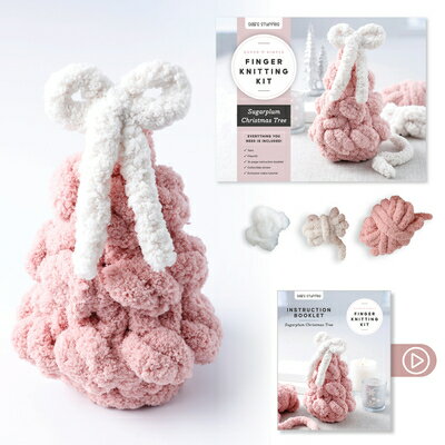 Super Simple Finger Knitting Kit Sugarplum Christmas Tree: Everything You Need Is Included: Chun..