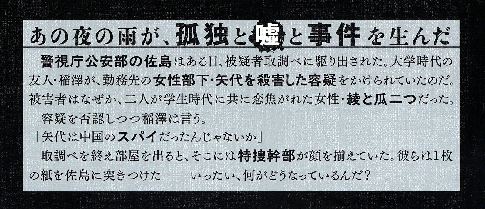たとえば孤独という名の嘘 [ 誉田 哲也 ] 3