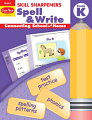 It has been proven that children benefit immensely when parents take an active role in their education. Skill Sharpeners Spell & Write provides grade-specific practice designed to keep written language skills sharp. Each unit in Spell & Write, Kindergarten is built around a short-vowel word family. A story introduces three word-family spelling words. The spelling words are practiced on a variety of ways in eight spelling and writing activity pages. Each unit ends with a Test Your Skills assessment page. Students take a spelling test and answer questions about the spelling, grammar, and punctuation skills presented in the unit.