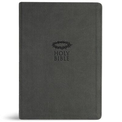 KJV Super Giant Print Reference Bible, Value Edition, Charcoal Leathertouch KJV SUPER GP REF BIBLE VALUE / [ Holman Bible Publishers ]