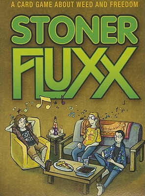 Gather your friends together its party time! Put on some good music and line up some snacks... Stoner Fluxx is a game about toking with your friends, getting the munchies, and changing the rules. It's Fluxx with a pot smokin' theme! The game has four copies of the Weed Keeper, so there will be plenty to go around, plus plenty of food Keepers like Pizza, Nachos, and Brownies. The goal of the game will constantly be in fluxx - with goals like Party Time, Snack Your Way to Victory, and of course Special Brownies. 5% of the proceeds from this game are donated to groups fighting to end marijuana prohibition - please read about The Message of Stoner Fluxx.