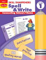 It has been proven that children benefit immensely when parents take an active role in their education. Skill Sharpeners Spell & Write provides grade-specific practice designed to keep written language skills sharp. Each of the 12 units in Spell & Write, Grade 1 is introduced by a story that establishes the unit theme and features some of the eight spelling words. Students are then presented with eight activity pages that provide meaningful spelling and writing practice, centering on the unit's theme. Each unit ends with a Test Your Skills assessment page. Students take a spelling test, edit a sentence, and answer questions about the skills presented in the unit.