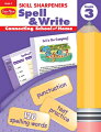 It has been proven that children benefit immensely when parents take an active role in their education. Skill Sharpeners Spell & Write provides grade-specific practice designed to keep written language skills sharp. Each of the 12 units in Spell & Write, Grade 3 is introduced by a story that establishes the unit theme and features some of the ten spelling words. Students are then presented with eight activity pages that provide meaningful spelling and writing practice, centering on the unit's theme.Each unit ends with a Test Your Skills assessment page. Students take a spelling test, edit a sentence, and answer questions about the skills presented in the unit.