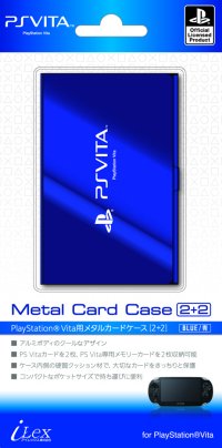 PlayStation オフィシャルライセンス商品 PS Vita用カードケース『メタルカードケース2+2（ブルー）』for PlayStation Vita