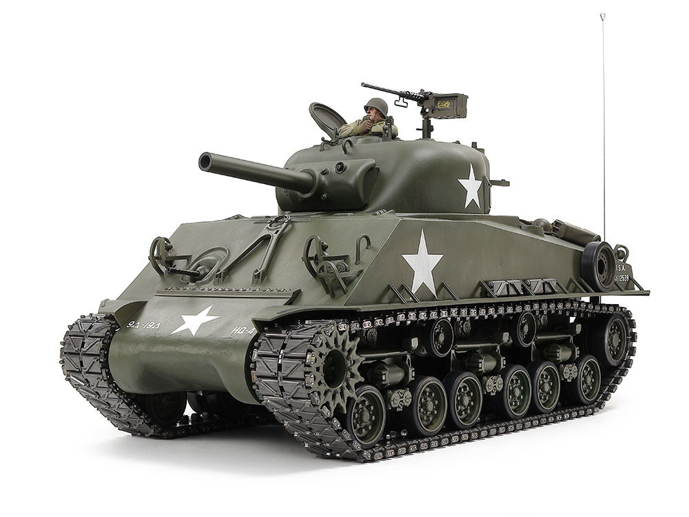 1/16RCタンクシリーズ 1/16RCタンク M4シャーマン (105mm 榴弾砲搭載型) メカニカルステアリングシステム 【56048】 (ホビーラジコン 組立キット)