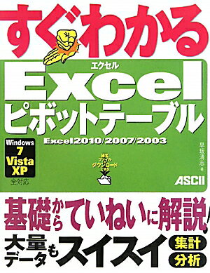 基本ステップと応用ステップの全１２２項目。ピボットテーブルの初歩からていねいに解説。練習ファイルをダウンロードして実際に試せる。