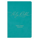 KJV Bible Gift Faux Leather, Teal KJV BIBLE GIFT FAUX LEATHER TE [ Christian Art...