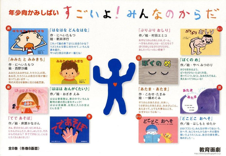Picture-Book （JAPAN） - すごいよ！みんなのからだ 年少向かみしばい （［教育用品］　教育画劇のかみしばい）