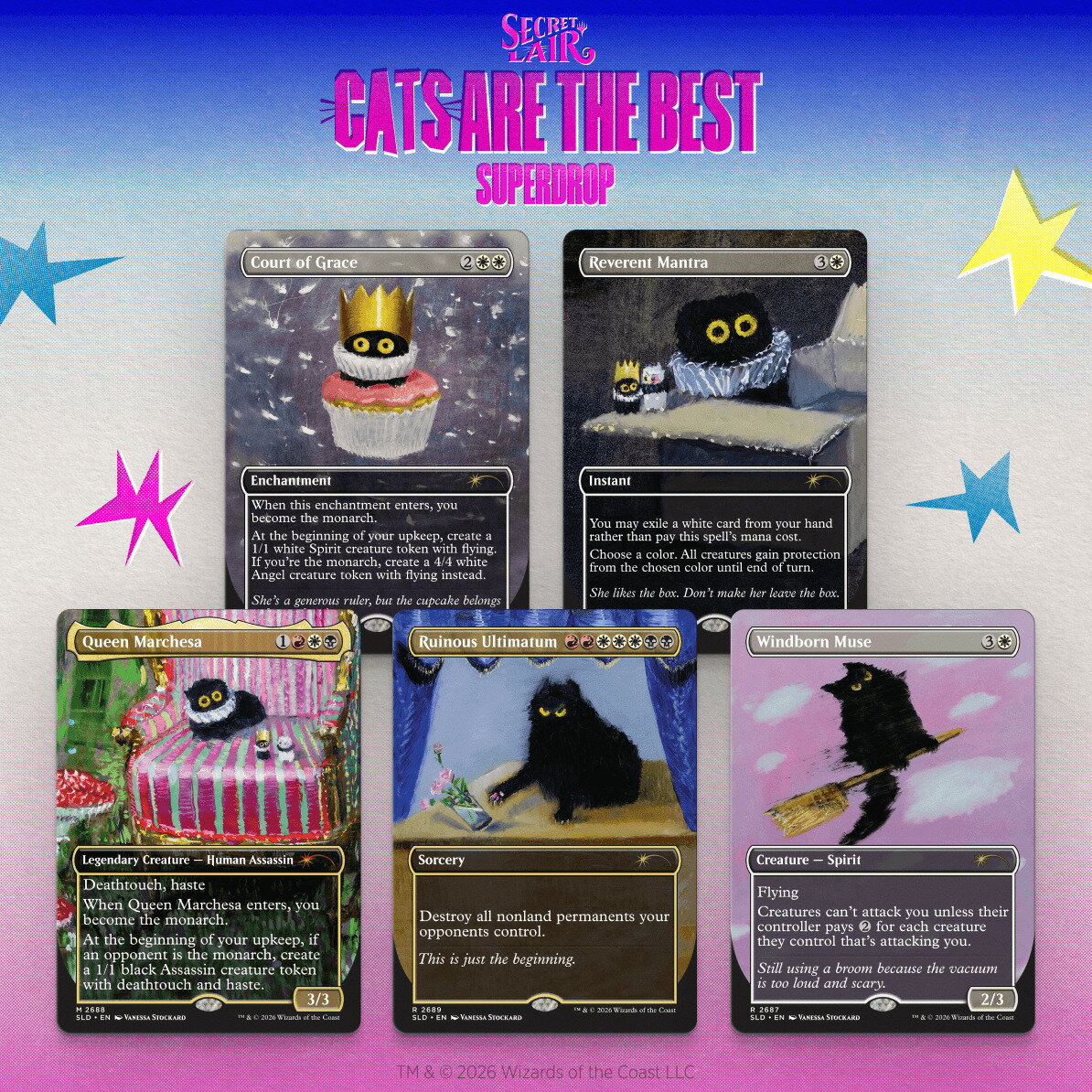 マジック：ザ・ギャザリング Secret Lair Cats are the Best Superdrop Purr Majesty【クレジットカード決済限定】