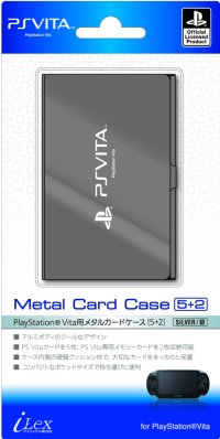 PlayStation オフィシャルライセンス商品 PS Vita用カードケース『メタルカードケース5+2（シルバー）』for PlayStation Vita