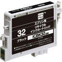 エコリカ エプソン ICBK32対応 リサイクルインクカートリッジ ブラック ECI-E32B 目印:ヒマワリ