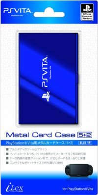 PlayStation オフィシャルライセンス商品 PS Vita用カードケース『メタルカードケース5+2（ブルー）』for PlayStation Vita