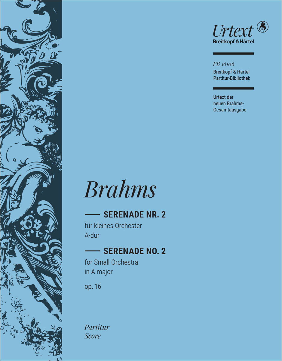 【輸入楽譜】ブラームス, Johannes: 管弦楽のためのセレナード 第2番 イ長調 Op.16/原典版/Musgrave編: 指揮者用大型スコア