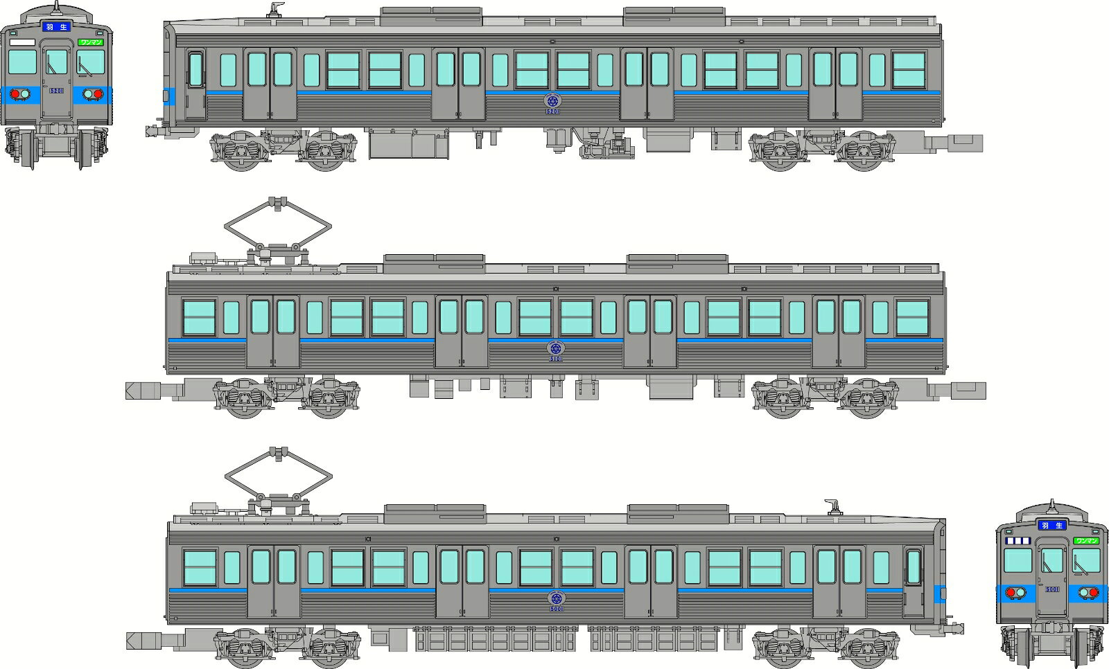 ジオコレ 鉄道コレクション 秩父鉄道5000系(5001編成)3両セットA 【340522】 (鉄道模型 コレクション)