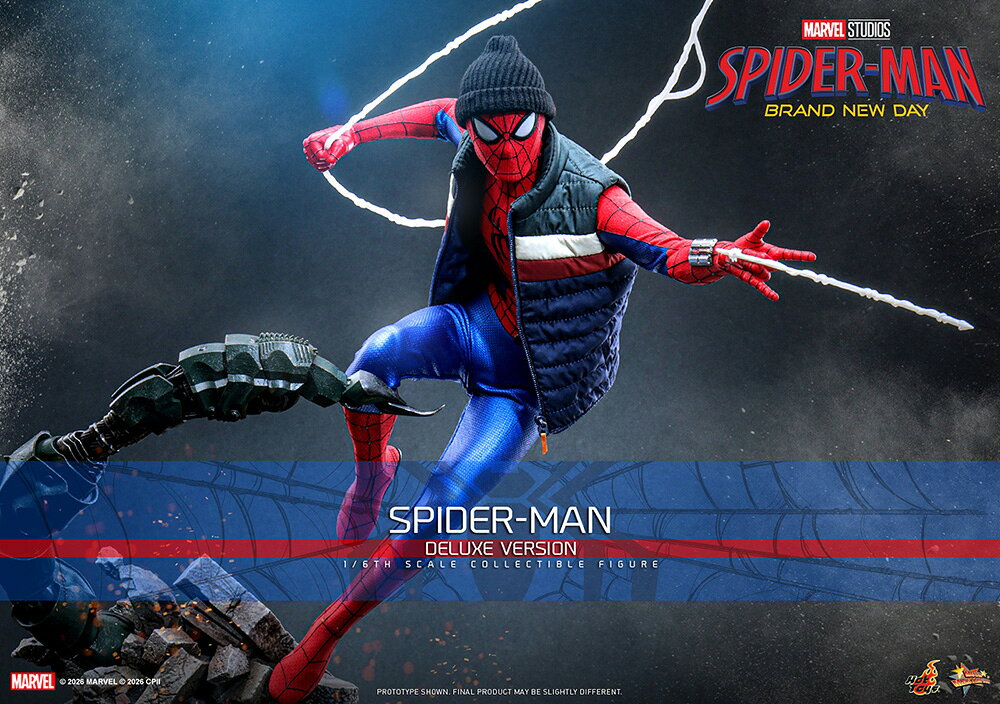 【中古】（新古品・未使用品） 【ムービー・マスターピース】『スパイダーマン:ファー・フロム・ホーム』1/6スケールフィギュア スパイダーマン(ステルススーツ/デラックス版)