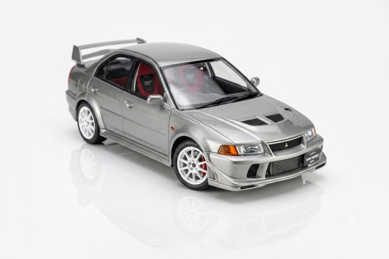MOTORHELIX 1/18 三菱 Lancer Evolution VI GSR T.M.E Satellite Silver 【M84304】 (ミニカー)
