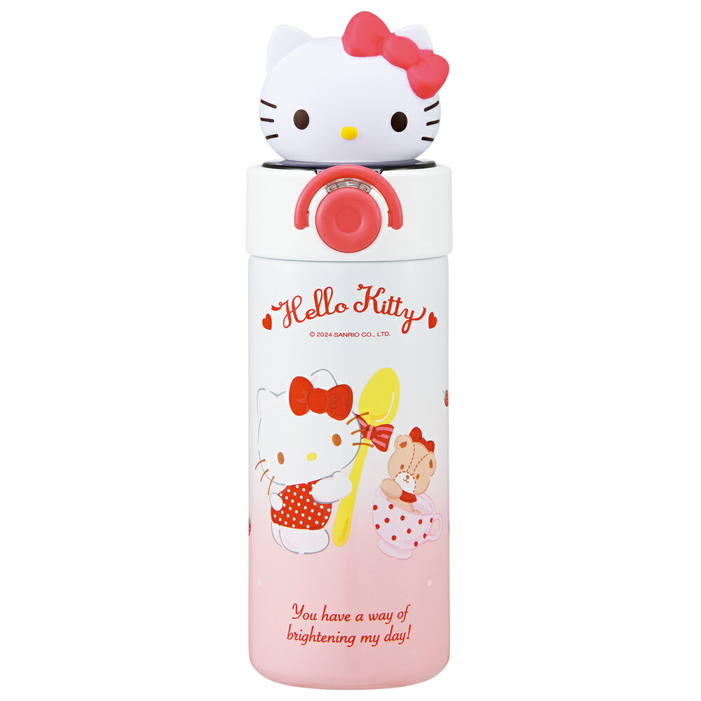 【商品詳細】マスコット付き保冷専用ステンレスストローボトル。

ワンプッシュで簡単オープン。
キャップを後ろに倒すと固定される、キャップロック設計。

誤作動でキャップが開くのを防ぐロックリング。
オープン防止ロック機能付。

口当たりが良いシリコーン製飲み口。

未使用時は畳めてスッキリ、手提げリング付。
指が痛くなりにくいシリコーン製。

保冷効力：9度以下（6時間）

【商品サイズ（約）】
サイズ：182×91×71mm（マスコット部除く）
容量：420ml

【品質表示】
内びん：ステンレス鋼
胴部：ステンレス鋼(アクリル樹脂塗装)
キャップ：飽和ポリエステル樹脂
フタ：ポリプロピレン
口がね：ステンレス鋼
ストロー飲み口：シリコーンゴム
ストロー：シリコーンゴム
パッキン：シリコーンゴム
手提げリング：：シリコーンゴム
底板：シリコーンゴム
マスコット：ポリ塩化ビニル樹脂
バネ：ステンレス鋼

※マスコット部分に水がたまる可能性がありますので、つけ置き洗いはご遠慮ください。マスコット部分は引っ張れば取り外すことができます。
※自動食器洗浄機・食器乾燥機は絶対に使用しないでください。
※煮沸消毒は変形することがありますのでしないでください。

●中国製

※掲載画像はあくまでイメージです。実際の商品とは色、柄等が異なる場合がございます。何卒ご了承ください。【商品サイズ (cm)】(幅×高さ×奥行）：9.1×18.2×7.1