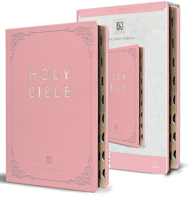 KJV Holy Bible, Giant Print Thinline Large Format, Pink Premium Imitation Leathe R with Ribbon Marke KJV HOLY BIBLE GP THINLINE LAR [ King James Version ]