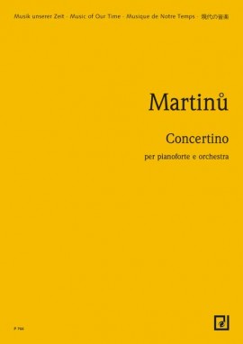 【輸入楽譜】マルティヌー, Bohuslav: ピアノとオーケストラのための小協奏曲 H 269: スタディ・スコア