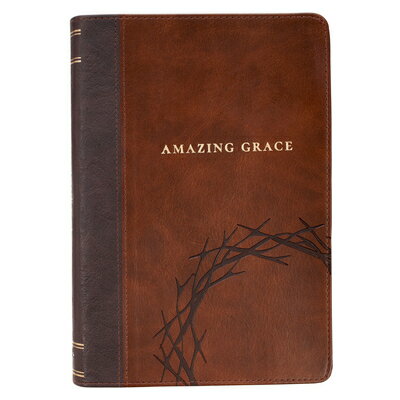 Journal Classic Two-Tone Brown Crown of Thorns/Amazing Grace Isa. 53:5 JOURNAL CLASSIC 2-TONE BR..