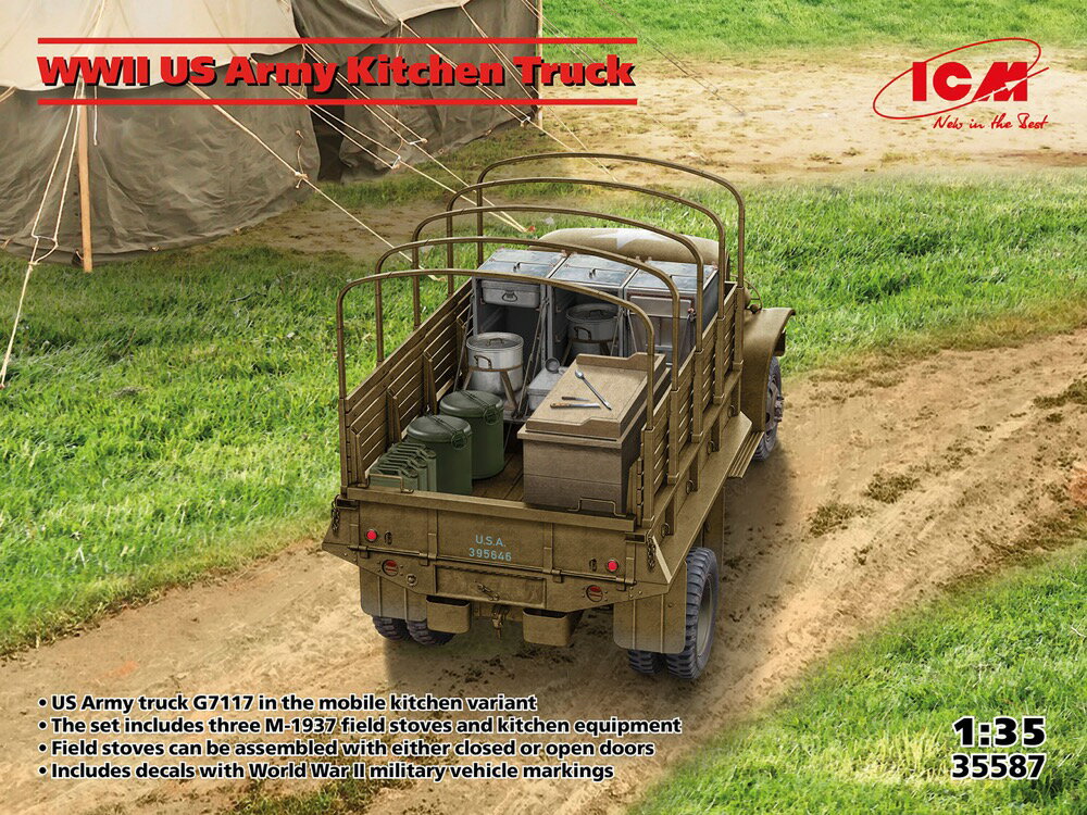 1/35 WWII アメリカ陸軍キッチントラック 【35587】 (プラモデル)