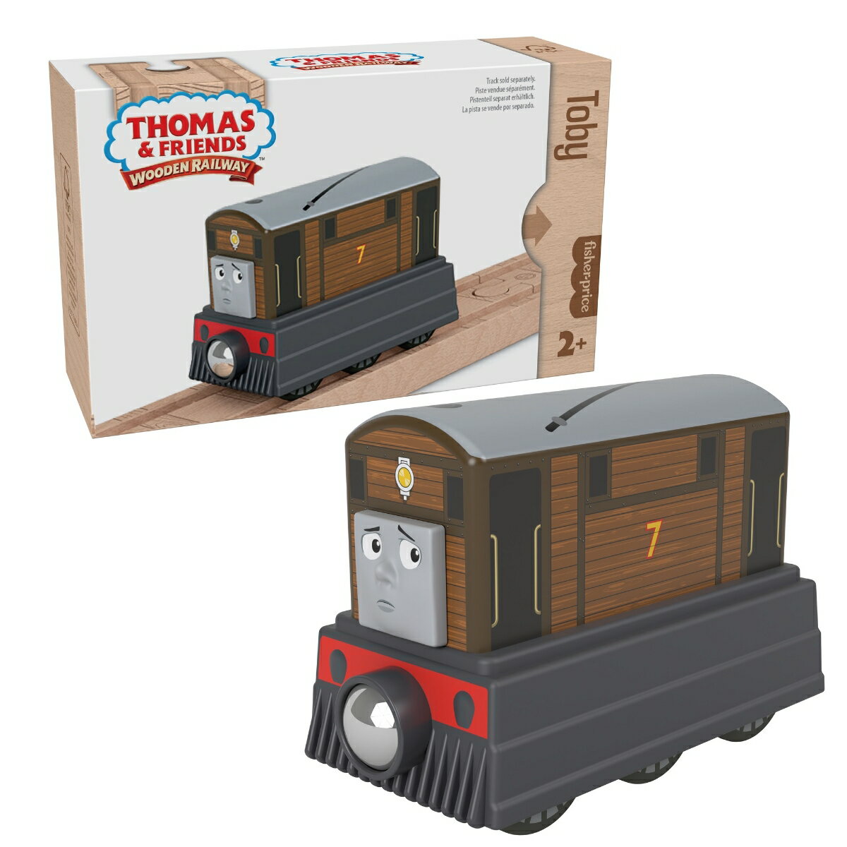 きかんしゃトーマス 木製レールシリーズ(Thomas) トビー 【車両電車】【2才～】 HBJ94