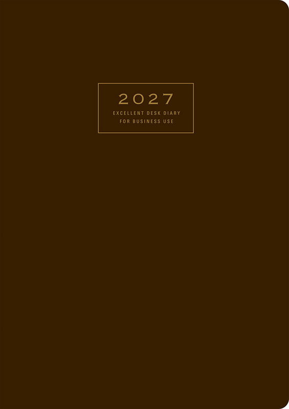 2027年 手帳 1月始まり No.54 ビジネス卓上日誌 [茶]高橋書店 A5判 ウィークリー