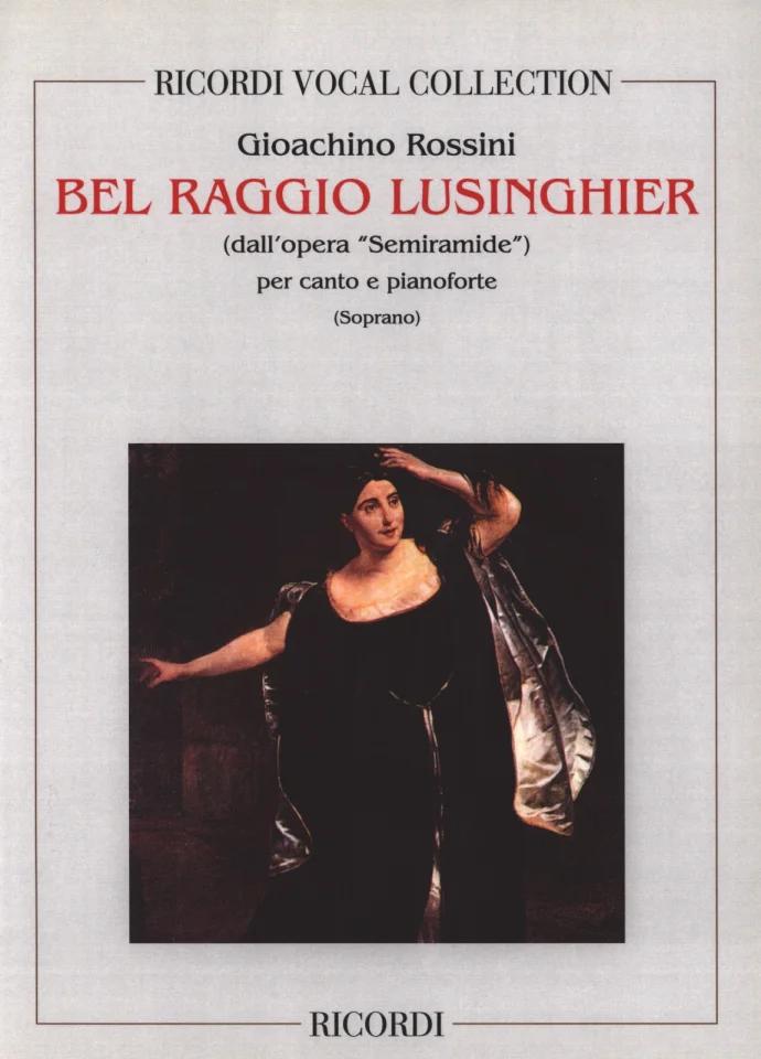 【輸入楽譜】ロッシーニ, Gioachino: オペラ「セミラーミデ」 第1幕より 麗しい光が(ソプラノ)(伊語)